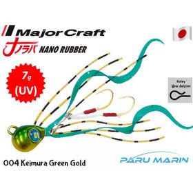 Major Craft Nano Rubber 7 gr 004 Keimura Green Gold UV Suni Balık Yemi