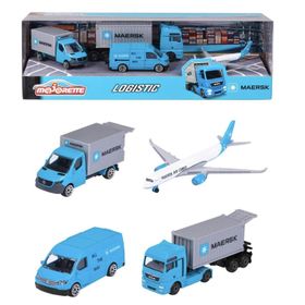 Majorette 212057290 Maersk 4'lü Araba Seti