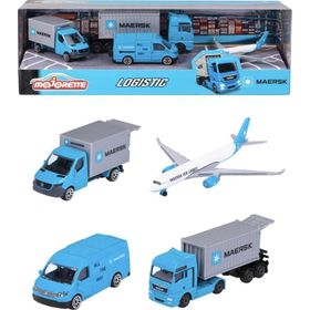 Majorette 212057290 Maersk 4'lü Araba Seti