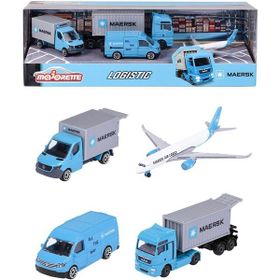 Majorette 212057290 Maersk 4'lü Araba Seti
