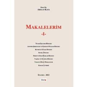 MAKALELERIM I - ARSLAN KAYA