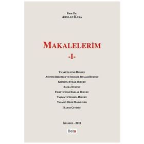 MAKALELERIM I - ARSLAN KAYA