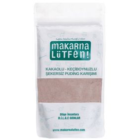 Makarna Lütfen 150 gr Kakaolu-Keçiboynuzlu Şekersiz Puding Karışımı