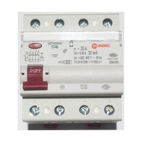 Makel 4X25A 30 Ma 3Ka Kaçak Akım Şalteri