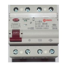Makel 4X40A 300 Ma Kaçak Akım Şalteri