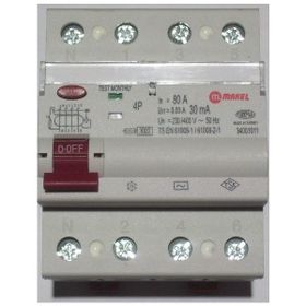 Makel 4X80A 30 Ma 3Ka Kaçak Akım Şalteri