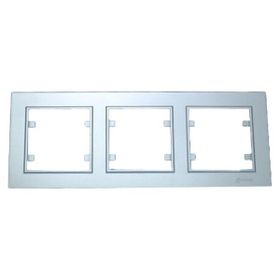 Makel 56065703 Gümüş Karea Üçlü Çerçeve