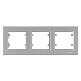 Makel 56065703 Gümüş Karea Üçlü Çerçeve