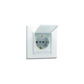 Makel B56001029 Karea Beyaz Kapaklı Topraklı Priz