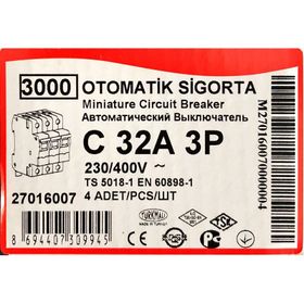 Makel C3X32A 3KA Otomatik Sigorta