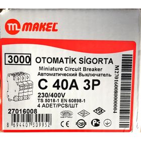 Makel C3X40A 3KA Otomatik Sigorta