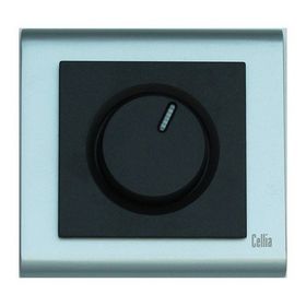 Makel Cellia Dimmer Siyah Mat Krom Çerçeve Kapak