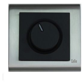 Makel Cellia Dimmer Siyah Saten Çerçeve Kapak