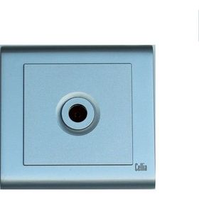 Makel Cellia Gümüş Kapak Matkrom Çerçeve Tv Priz