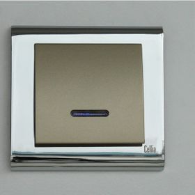 Makel Cellia Işıklı Anahtar Dore Krom Çerçeve Kapak