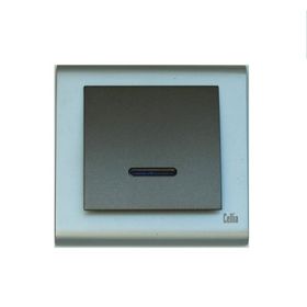 Makel Cellia Işıklı Anahtar Yeşil Mat Krom Çerçeve Kapak
