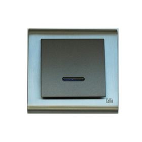 Makel Cellia Işıklı Anahtar Yeşil Saten Çerçeve Kapak
