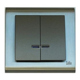 Makel Cellia Işıklı Komütatör Yeşil Saten Çerçeve Kapak
