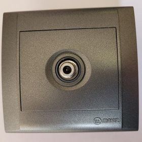 Makel Defne 1010243050133 Füme Sat Prizi F Konnektörlü Geçişli Uydu