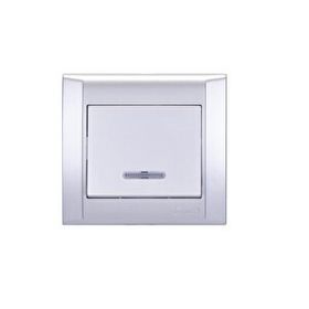 Makel Defne 1010243065021 Gümüş Işıklı Anahtar