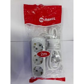 Makel Eko Grup Üçlü 2 mt Kordonlu Priz