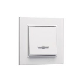 Makel Karea Işıklı Beyaz Anahtar