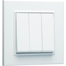 Makel Karea Üçlü 3 Tuşlu 1+3 Beyaz Anahtar