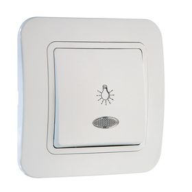 Makel Lillium Işıklı Light Beyaz Serisi Priz