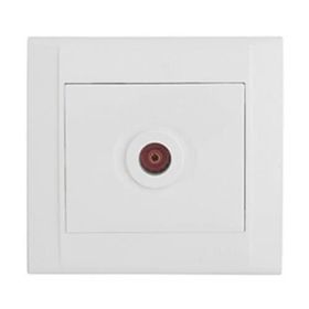 Makel M42065007 Defne Metalik Gümüş Tv Anten Prizi Geçişli