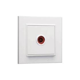 Makel M42065007 Defne Metalik Gümüş Tv Anten Prizi Geçişli