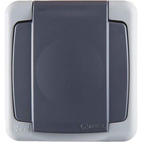 Makel Nemliyer Plus Ip44 Gri Kapaklı Topraklı Priz