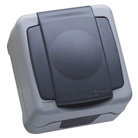 Makel Nemliyer Plus LP55 Gri Kapaklı Topraklı Priz