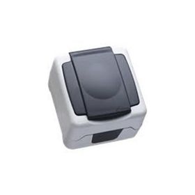 Makel Nemliyer Plus LP55 Gri Kapaklı Topraklı Priz