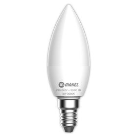 Makel Sıcak Beyaz 3 W 3000 K Buji Tipi Led Ampul