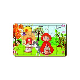 Maketçiniz Kırmızı Başlık Kız 24 Parça Ahşap Puzzle
