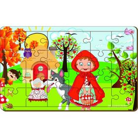 Maketçiniz Kırmızı Başlık Kız 24 Parça Ahşap Puzzle