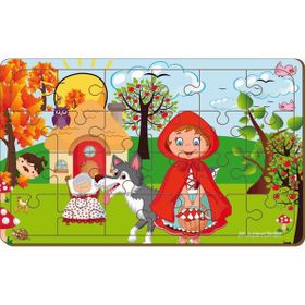 Maketçiniz Kırmızı Başlık Kız 24 Parça Ahşap Puzzle
