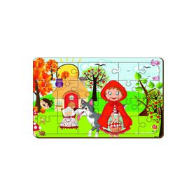 Maketçiniz Kırmızı Başlık Kız 24 Parça Ahşap Puzzle