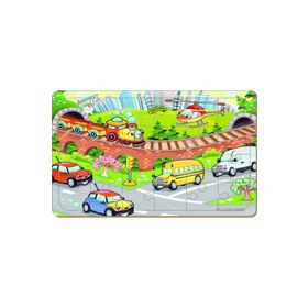 Maketçiniz PRS-1112 Taşıtlar 24 Parça Ahşap Puzzle