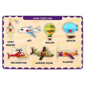 Maketçiniz PRS1020 Hava Taşıtları Ahşap Bul Tak Puzzle