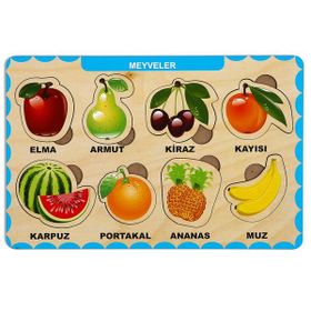 Maketçiniz PRS1024 Meyveler Ahşap Bul Tak Puzzle