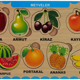 Maketçiniz PRS1024 Meyveler Ahşap Bul Tak Puzzle
