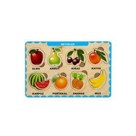 Maketçiniz PRS1024 Meyveler Ahşap Bul Tak Puzzle