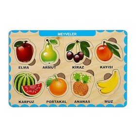 Maketçiniz PRS1024 Meyveler Ahşap Bul Tak Puzzle