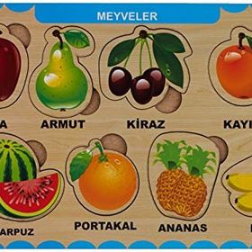 Maketçiniz PRS1024 Meyveler Ahşap Bul Tak Puzzle