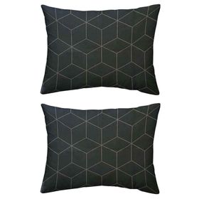 Maki Jeha Antrasit 2 Adet 50x70 cm %100 Pamuk Yastık Kılıfı