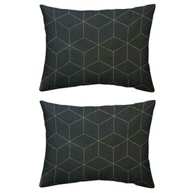 Maki Jeha Antrasit 2 Adet 50x70 cm %100 Pamuk Yastık Kılıfı