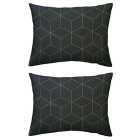 Maki Jeha Antrasit 2 Adet 50x70 cm %100 Pamuk Yastık Kılıfı