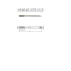 Makina Takım B00105781400 DIN-376/C M14 HSS-E Metrik Normal Vidalı Düz Kanallı Makina Kılavuzu