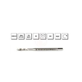 Makina Takım B00105790136 DIN-371/C M6 HSS-E Metrik Normal Vidalı Helis Kanallı Makina Kılavuzu